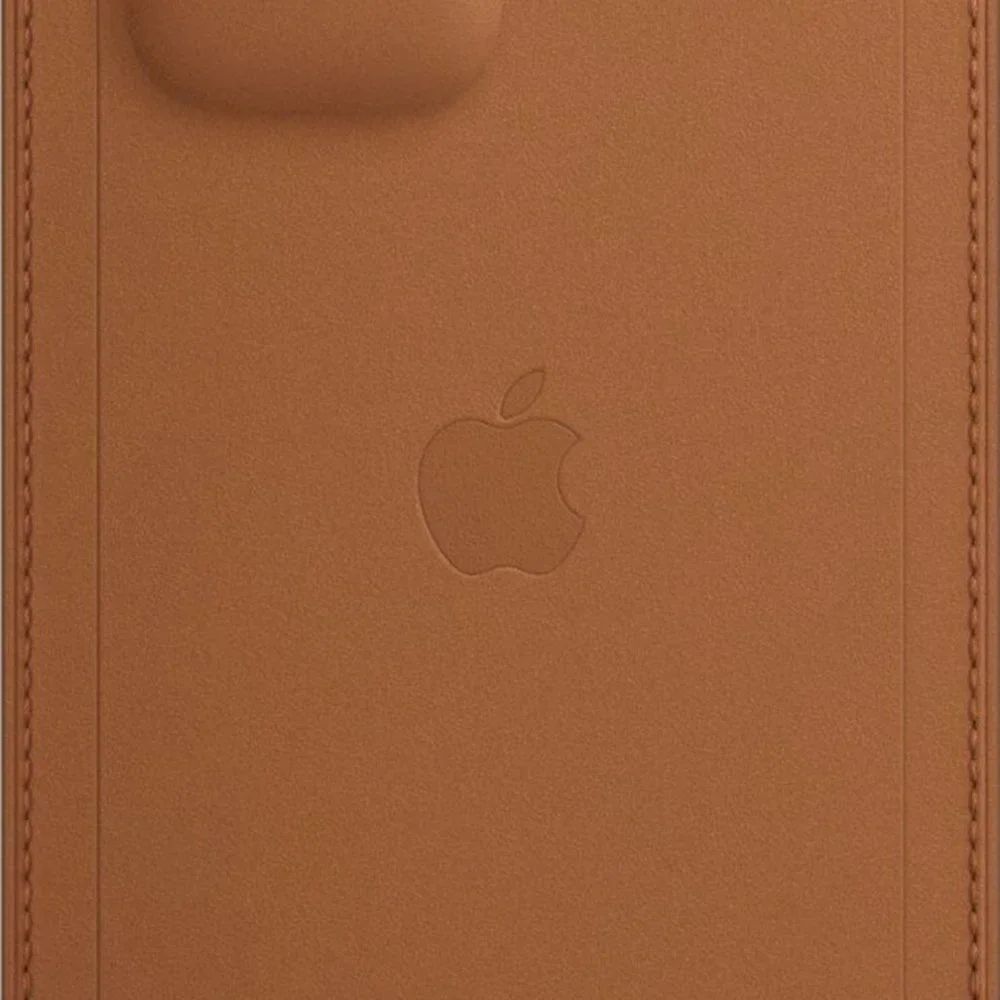 Apple Leather Sleeve with MagSafe for iPhone 12/iPhone 12 Pro Saddle Brown